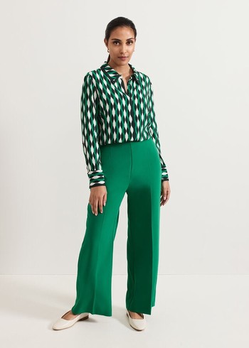 Phase Eight Petite Aubrielle Trousers Green USA | 0851437-YO